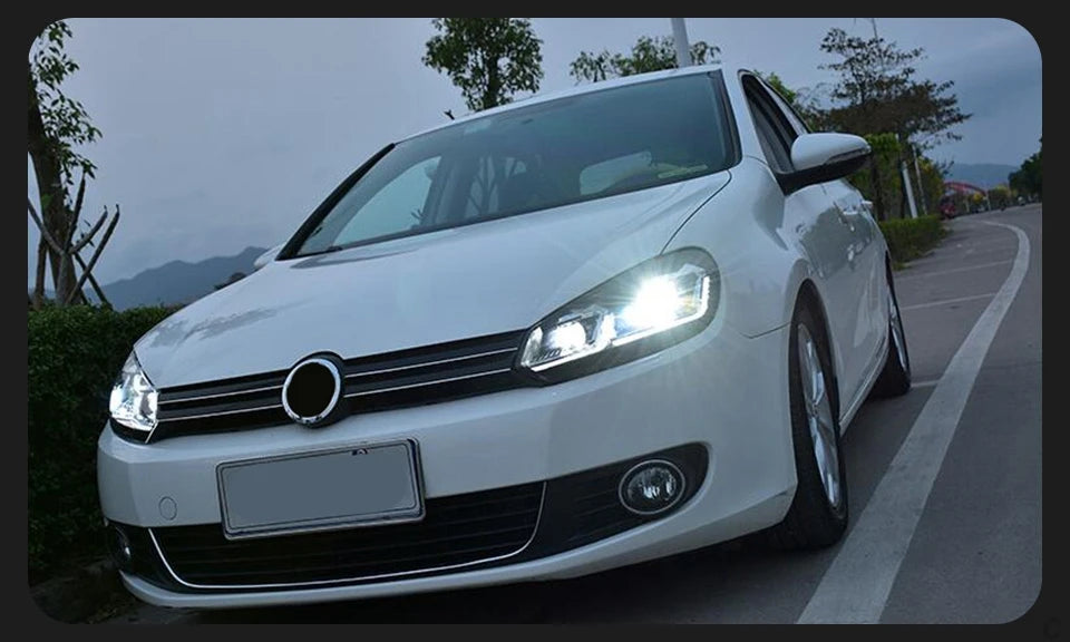 Car Styling Head Lamp for VW Golf 6 Headlights 2009-2012 LED Upgrade 7.5 Design DRL Signal Lamp Hid Bi Xenon Auto Accessories
