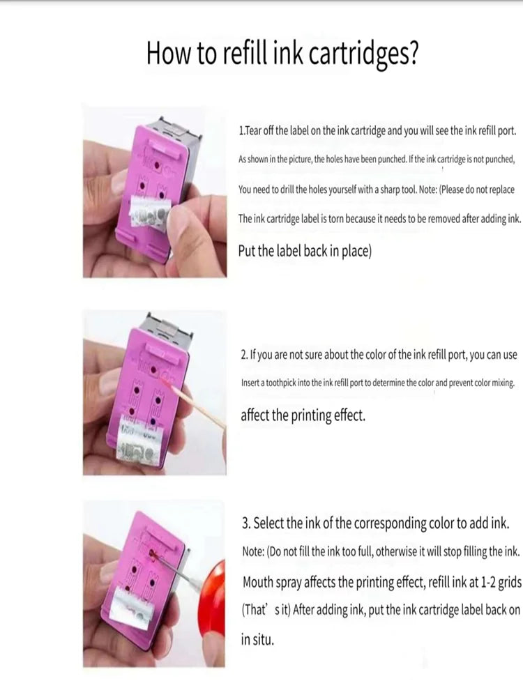 Refill Dye Ink Kit for Epson for Canon for HP for for Brother All Model Printer ink cartridge CISS Ink Voor inkt Tank