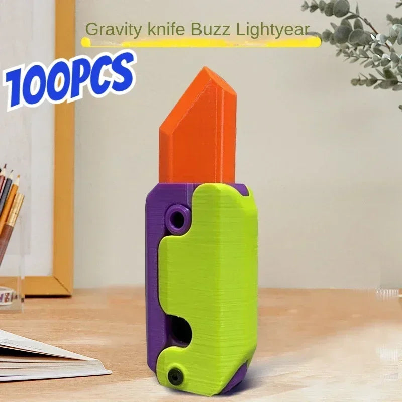 3D Gravity Radish Knife Decompression Toy Q Version Super Cute Healing Knife Children's Toy Christmas Gift
