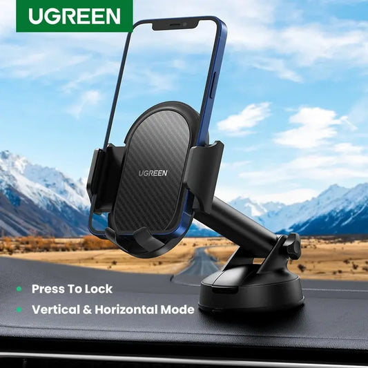 UGREEN Car Phone Holder Stand Gravity Car Suction Cup Phone Stand for Mobile Phone for iPhone 15 14 13 Pro Max Xiaomi Samsung