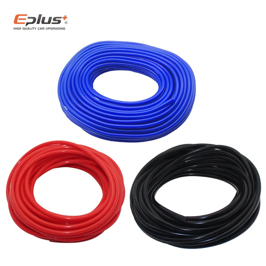 universal Vacuum Silicone Hose  Silicon Tubing Auto Racing Intercool Line Pipe Tube Black Red Blue  Car silica gel Tube