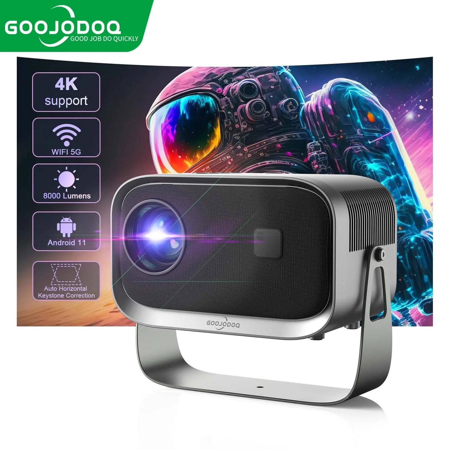 FHD Native 1080P Projector WiFi 6 Bluetooth 5.2 4K 150 ANSI Outdoor Movie Proyector Home Projector IOS Android HDMI TV Stick