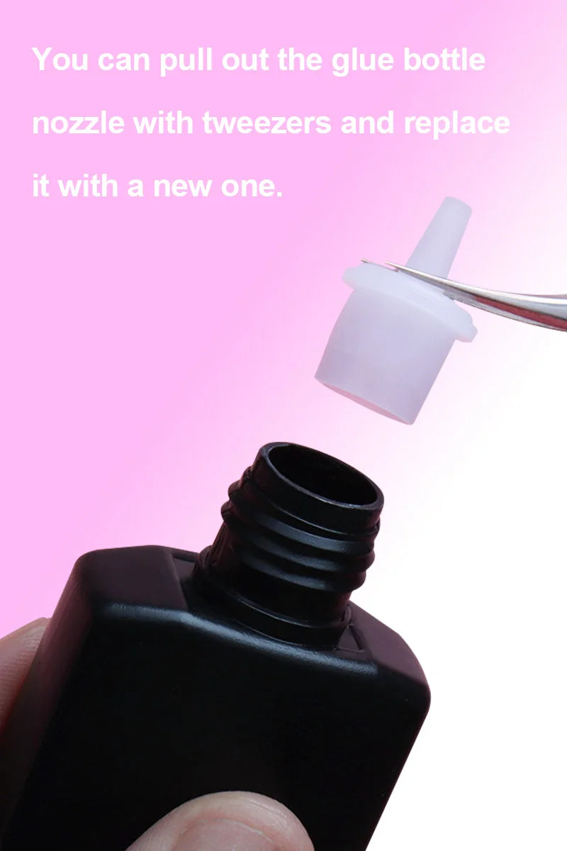 50/100/200pcs Glue Blocking Needle Anti-clogging Tool Glue Spout Replacement Spout Eyelash Extensions Accessories