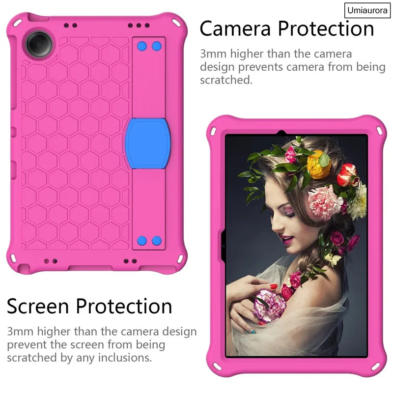 For Samsung Tab S5E S6 Lite 10.4" A7 A8 A9+ A11 Plus SM-X230 SM-X210 X130 T500 T510 Shockproof Stand Strap Tablet Case EVA Funda