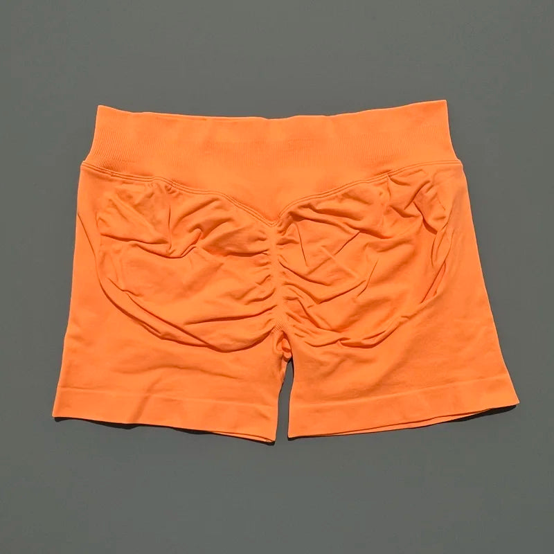 Yoga Sports Shorts Women's Tight Cycling Pants Summer Nude Waist Peach Lifting Buttocks Quick Drying Yoga Pants 100% Return Rate