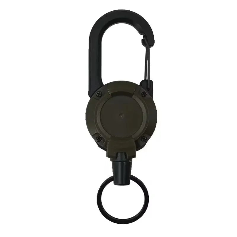 Retractable Keychain Wire Rope Elastic Pull Rope Easy Pull Buckle Anti-lost Extension Cord High Rebound Easy Pull Key Chain