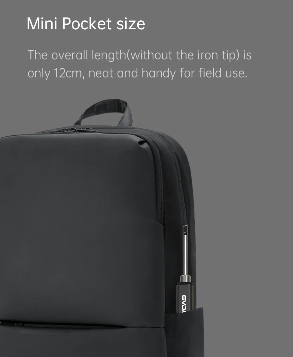 GVDA Smart Electric Soldering Iron 65W Adjustable Constant Temperature Fast Heat Portable Soldering Iron Station Kits with Tips