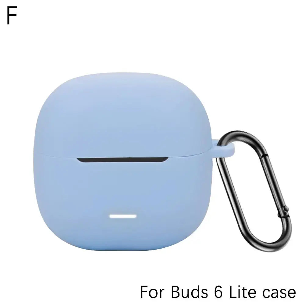 Earphone Protective Cover For Xiaomi Redmi Buds 6 Lite Youth Edition Silicone Protective Case Dust-proof Anti-Drop Storage Box