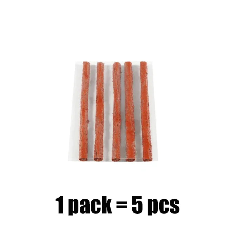 Tire Repair Kit Tools with Rubber Strips Car Truck Motorcycle Tire Repair Plug Into The Hole Tubeless Tyre Puncture Repair Set