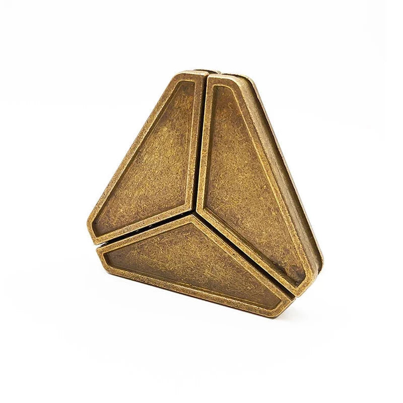 Alloy Triangle Lock Puzzle Brain Teasers Adults IQ For Children Quebra Cabeça Rompecabezas Metal Juegos De Ingenio Y Logica
