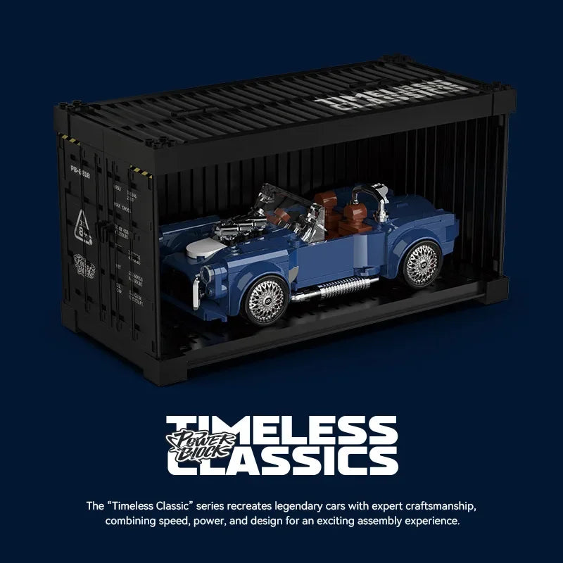 Container Sports Car Back To The Future Series 2 Change Puzzle Building Block Toy Tabletop Decoration Gift With Box