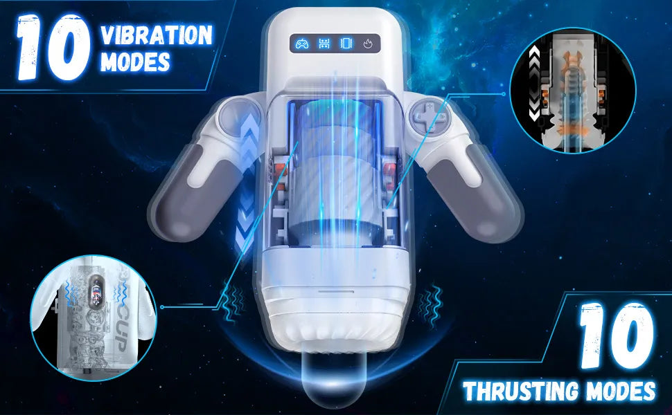 Kushor Robot Automatic Male Masturbator Phone Holder Heating Vibration Blowjob Machine Vagina Masturbation for Men Sex Toys 18