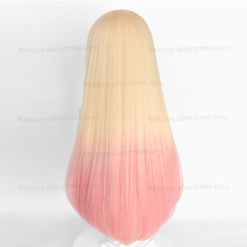 Anime Marin Kitagawa Cosplay Wigs 80cm Long Straight Pink Dyed Gradient Heat Resistant Synthetic Hair