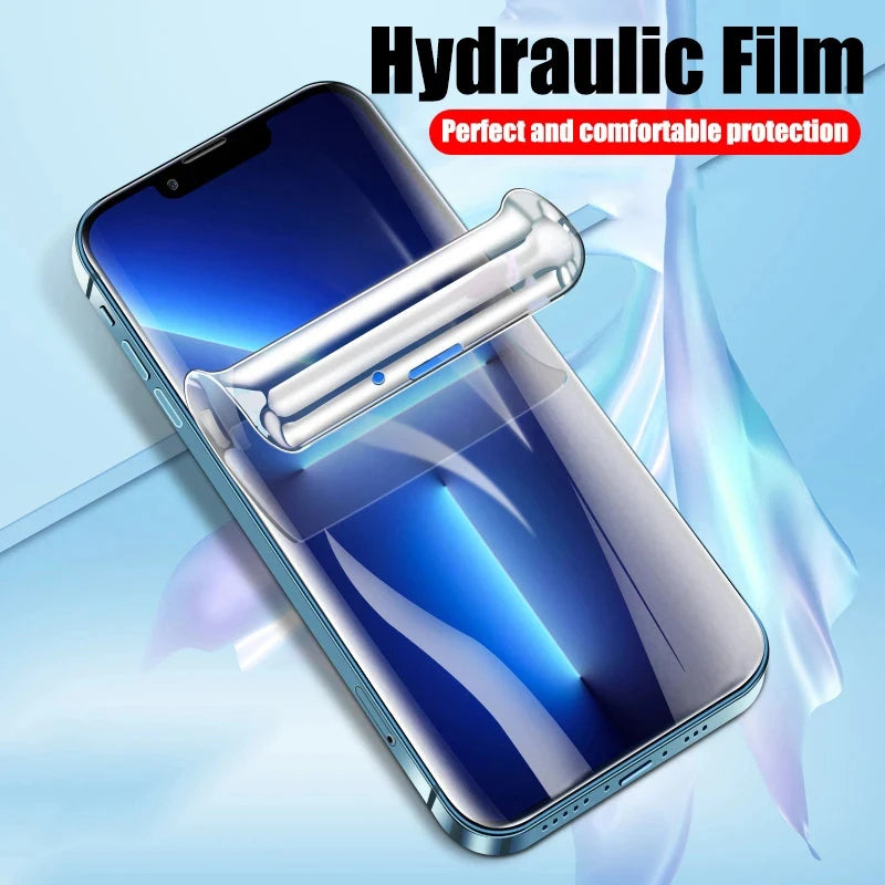 4PCS Full Cover Hydrogel Film For iPhone 14 Pro Max 14 Plus 10000D Screen Protector For iPhone 13 12 11 Pro Max 13 Mini Film