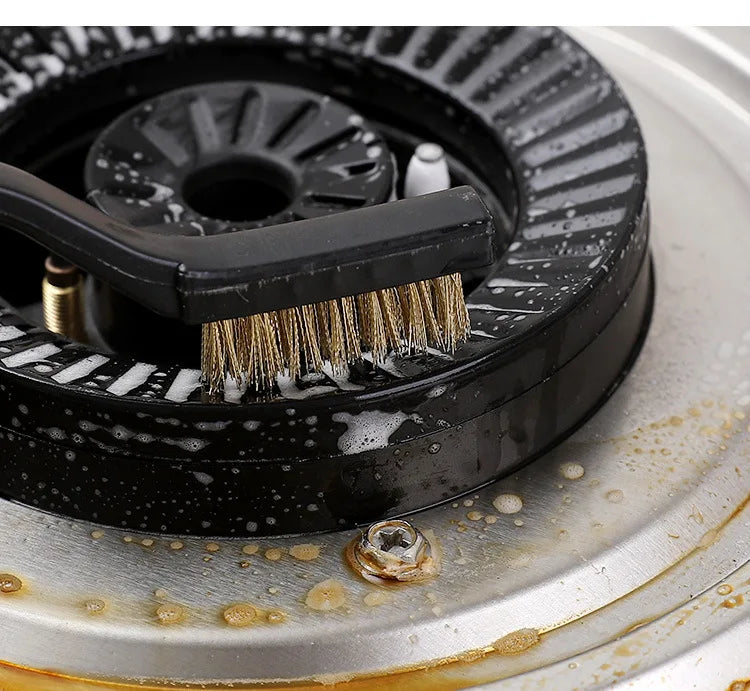 Japanese Gas Stove Cleaning Brush 3 Pack Kitchen Supplies Range Hood Stove Cleaning Tool Steel Wire Small Brush