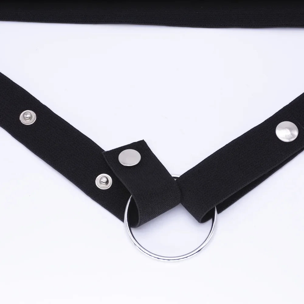 2025 New MaleChastity Cage Anti-off Device Elastic Band Auxiliary Belt ONLY Adjustable Ring Rope Les Scrotum Rings Sex Toys