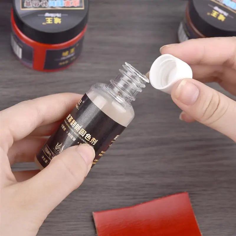50g/Bottle Leather Coloring Pigment Dye Liquid Leather Repair Refurbish For Car Seat Bag Shoes Sneakers Leather Skin Care Crafts