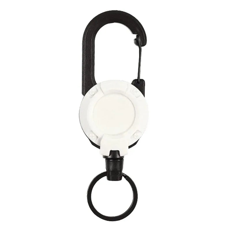 1PC New Outdoor Automatic Retractable Wire Rope Luya Anti-theft Tactical Keychain Telescopic Keychain Retractable Hook Tool