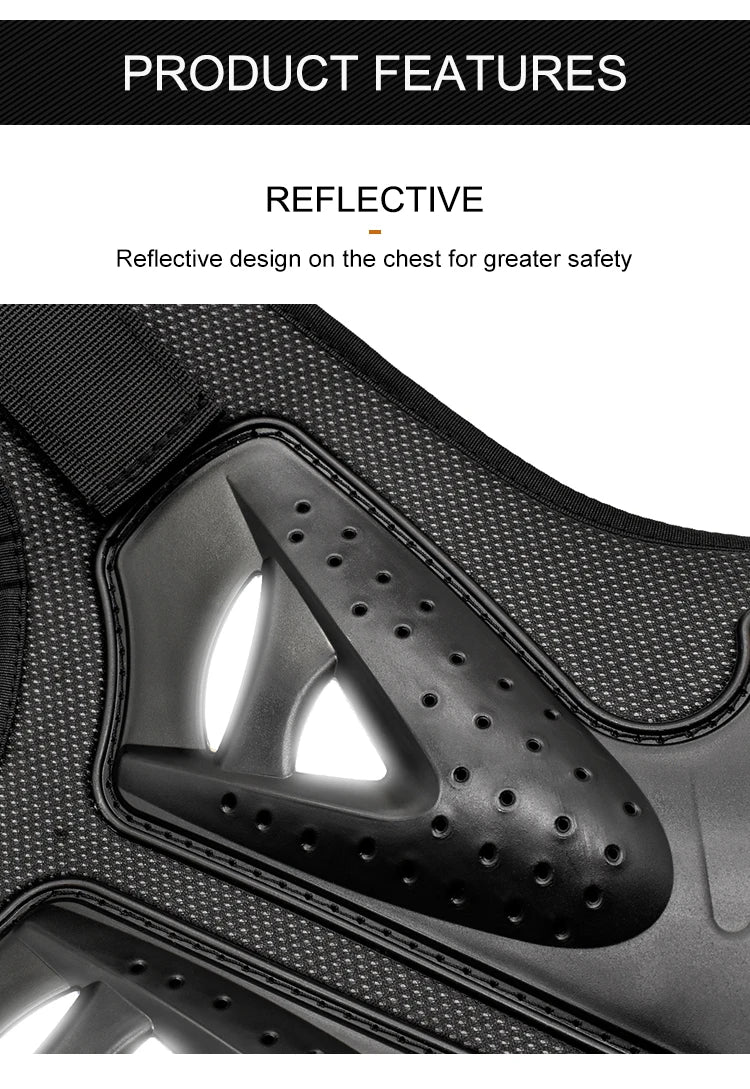 WOSAWE Back Protector Motorcycle Armor Adult Spine Chest Body Protection Skateboard MTB Motocross Racing Top Armor Vest Jacket