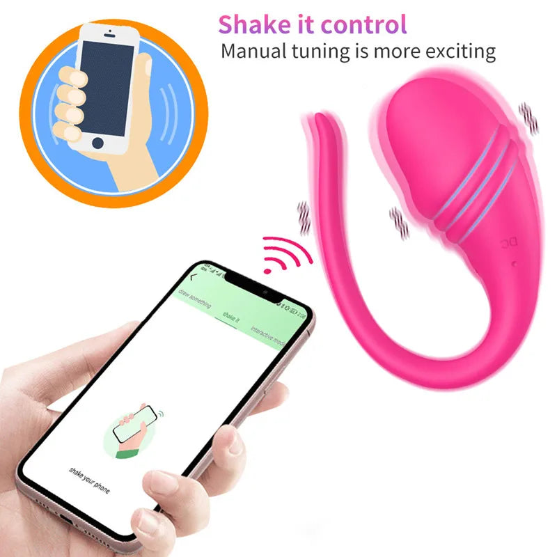 Wireless Remote APP Dual Control Dildo Vibrator for Women Wear Vibrating Egg Vagina Ball Clit Female Panties Sex Toys for Adults