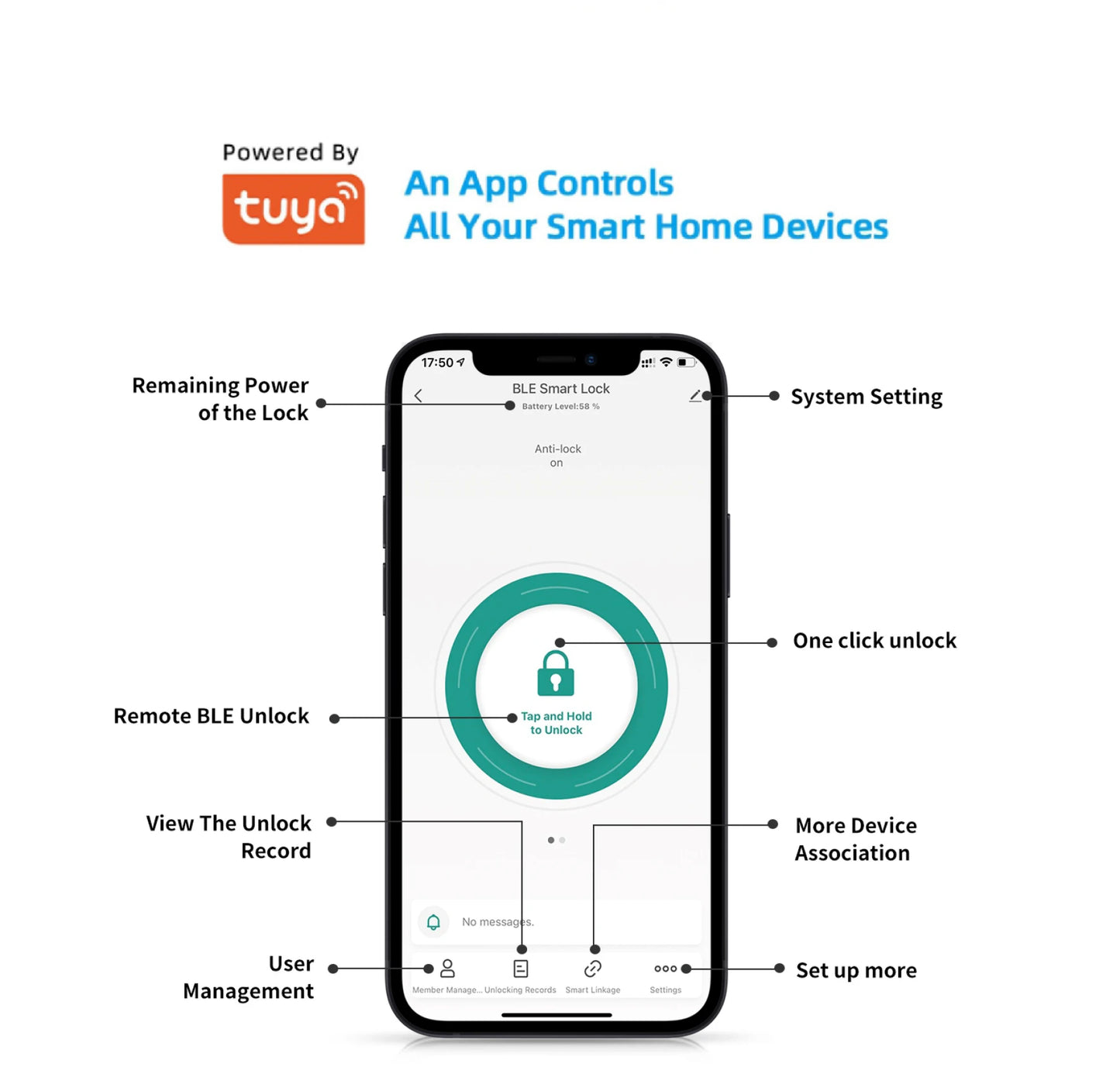 Tuya Smart Key Box Fingerprint Safe Storage Lock Key Digital Security Lockbox Combination Code IC Card Unlock Door Airbnb Rental