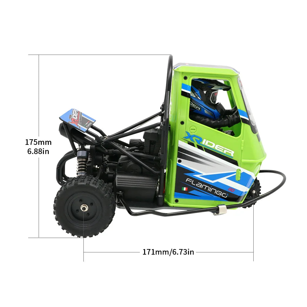 RC Car Remote Control Car 2.4G X-Rider 1/8 Piaggio Ape 1:8 2WD Kids Battery Powered Drift Cars RTR
