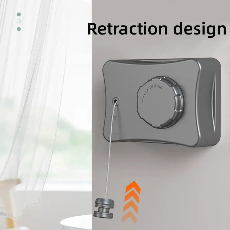 Retractable Clothesline Stainless Seel Pull-Out Clothes-Drying Machine Rope Space-Saving Clothes Drying Rack For Household