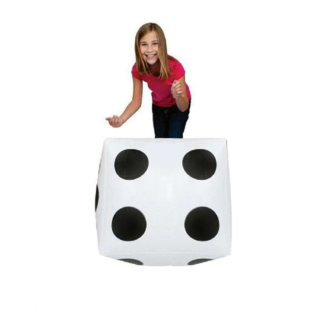 Funny Outdoor Inflatable Dice 28*28cm Pool Party Games Entertainment Dot Diagonal Giant Child Adults Game Play Cube Toy