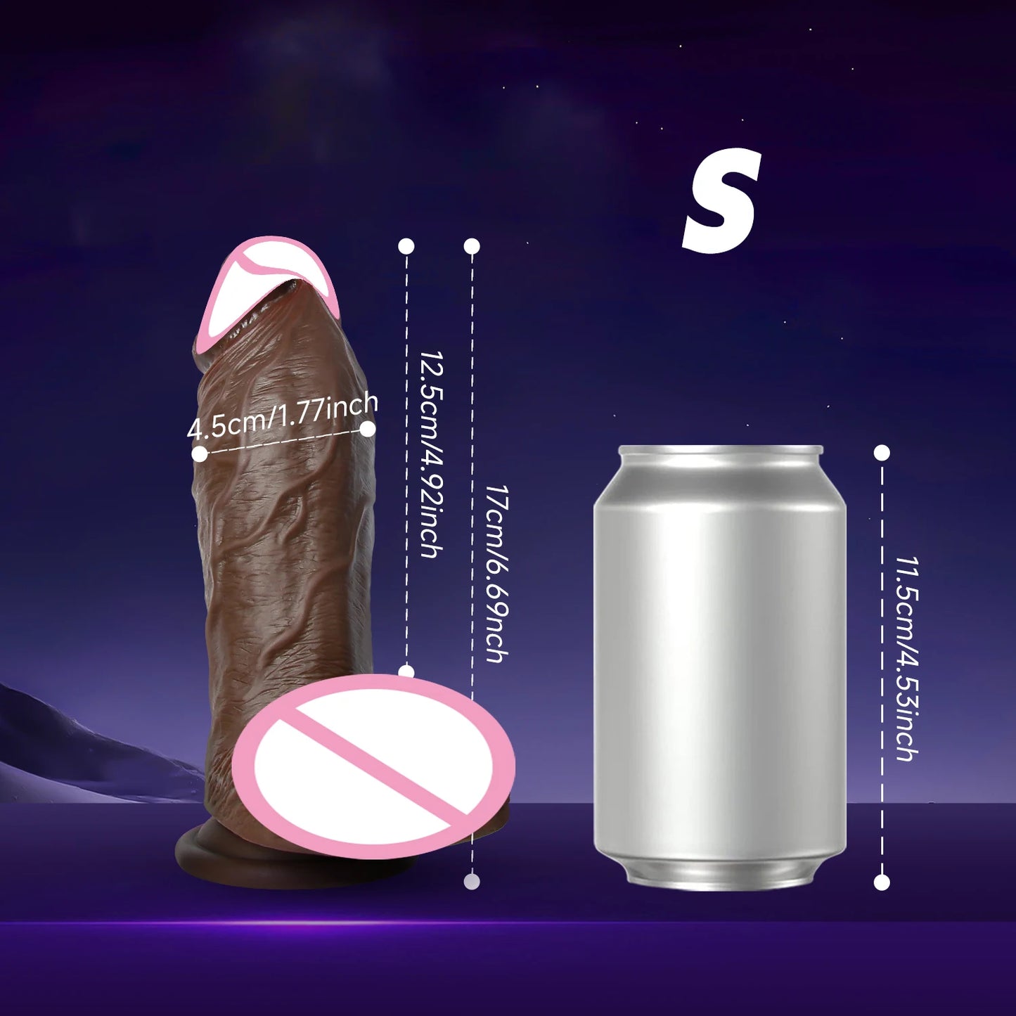 Huge Thick Dildo Realistic Silicone Strong Suction Cup for Hands-Free Anal Play G-spot Giant Dildos Anal Sex Toys for Women Men
