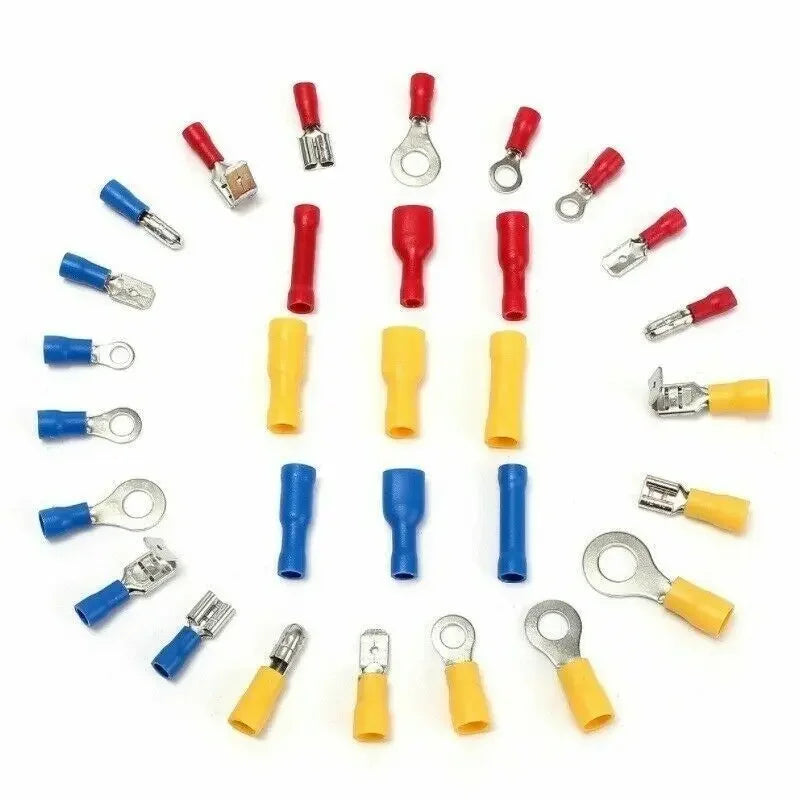 280pcs Wire Connector Kit Male Female Insulated Terminals Cold Crimp Terminals Assorted Crimp Terminals Spade Butt Connector Kit