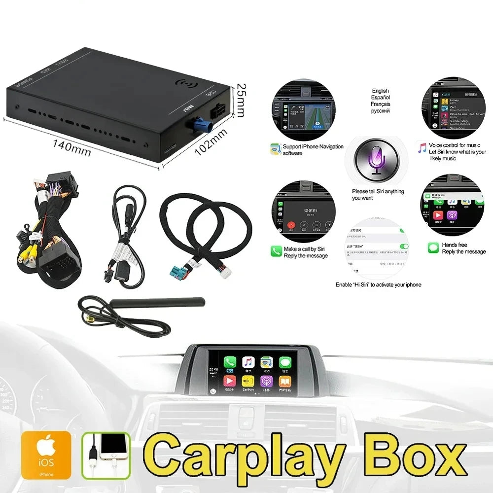 Wireless Carplay Android Auto Mirror Link Module Box For VW Volkswagen Skoda Octavia A5 Golf 7 Polo Passat B8 With MIB1 MIB2