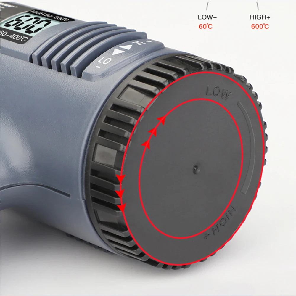 2800W Construction Thermal Dryer 220V Heat Guns Soldering Tool Temperature Adjustable Revair Hair Dryer Shrinking Wrapping Tools
