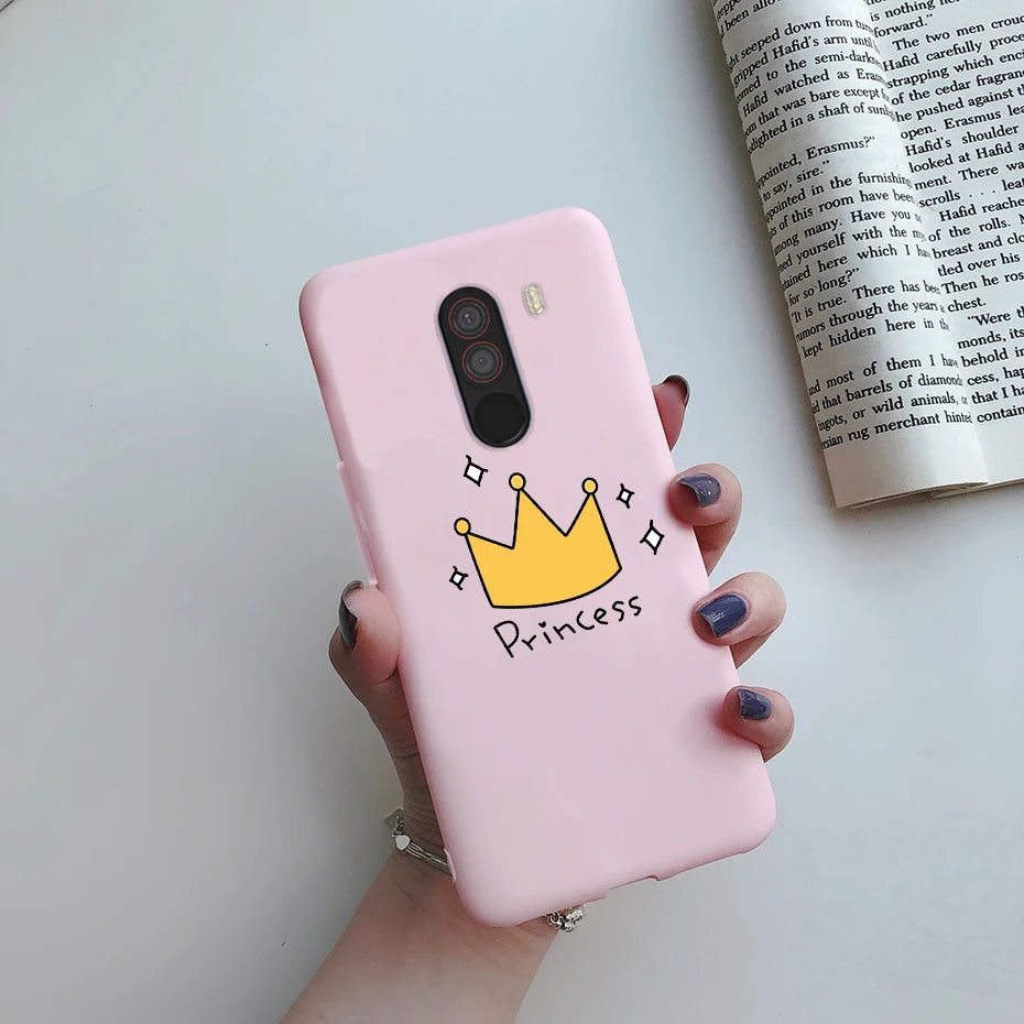 For xiaomi Pocophone F1 Case Poco F1 Cute Cat Cartoon Cover Silicone Soft TPU Phone Case For xiaomi Pocophone F1 Global F 1 Case