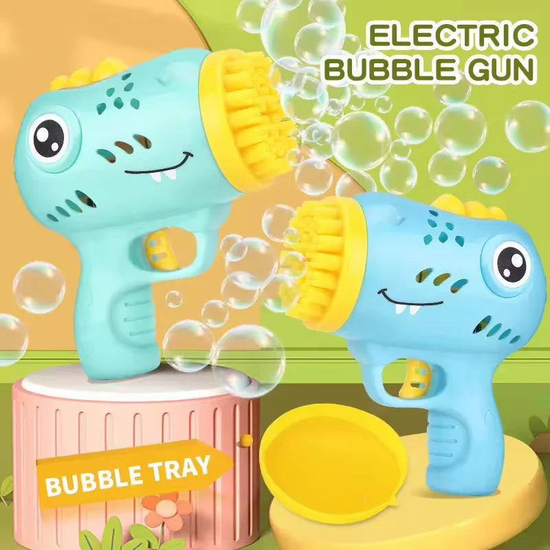 36 hole Dinosaur Bubble Gunner with Multi hole Bubble Gun Outdoor Entertainment Toy [No Bubble Water]