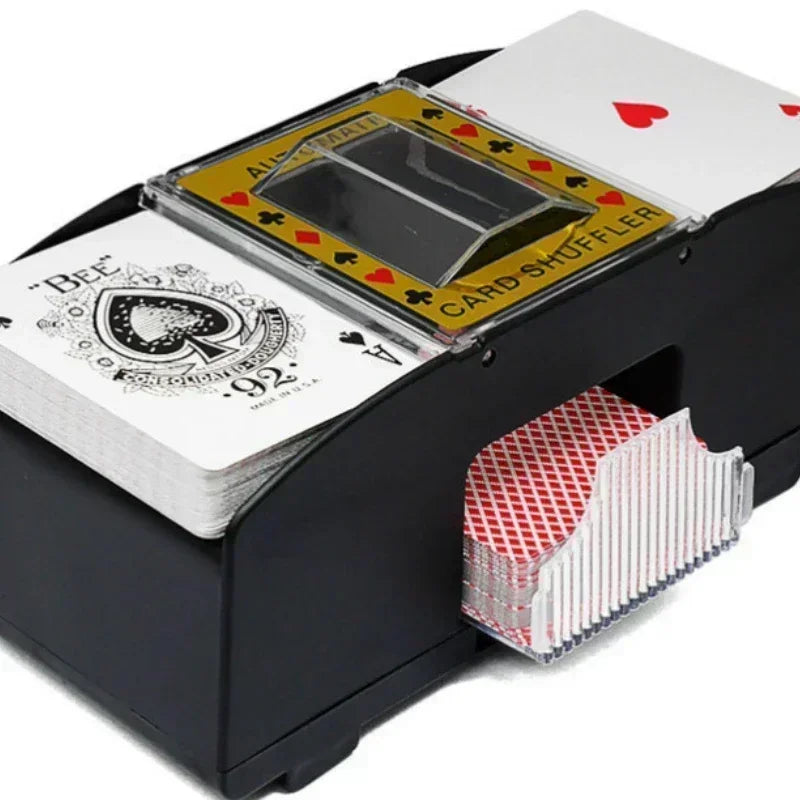 Automatic Playing Card Shuffler Mixer Games Poker Sorter Machine Dispenser Travel Home Festivals Xmas Party Battery Operated New