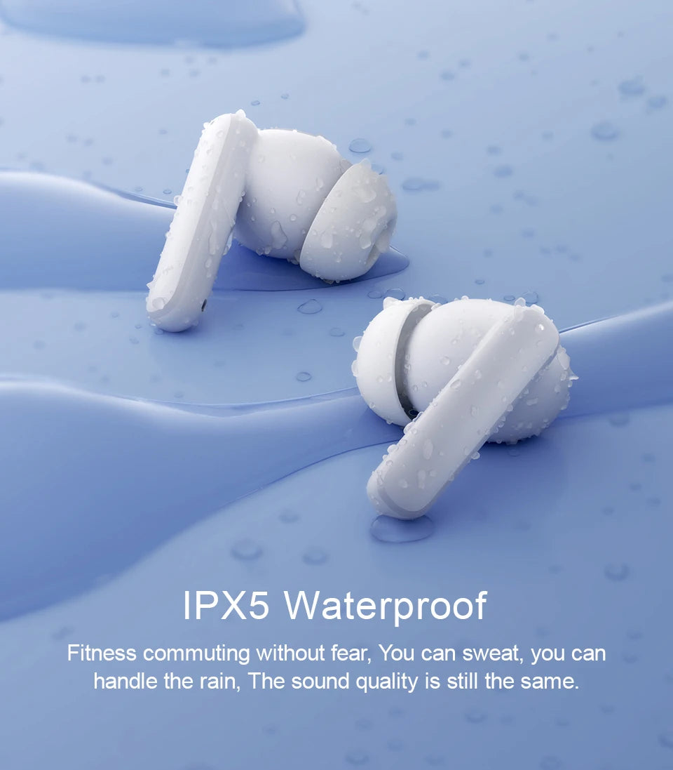 QCY T13 ANC Wireless Earphones Bluetooth 5.3 Active Noise Cancellation Headphones -28dB Fast Charge Earbuds Sports Headset