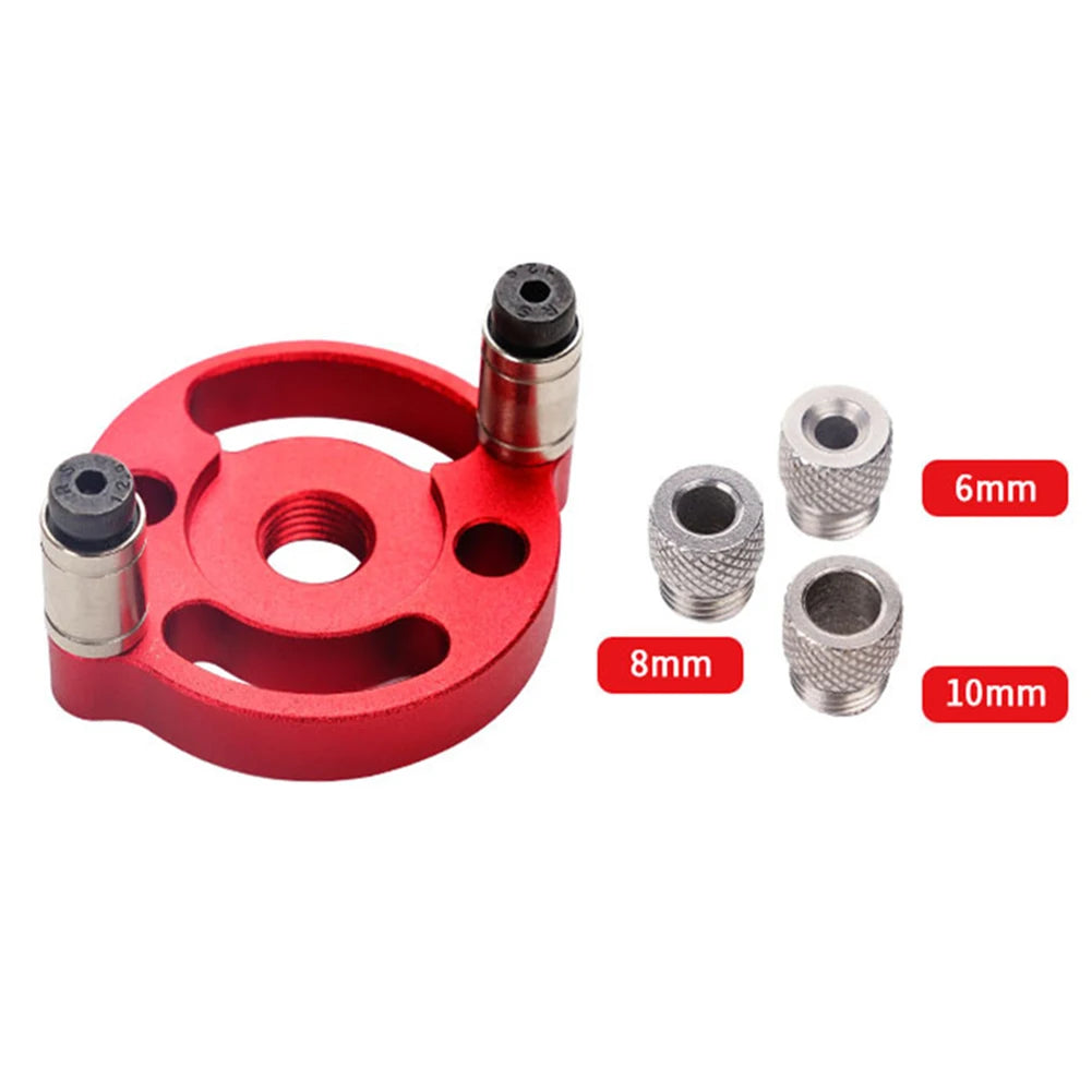 3-10mm Vertical Aluminum Alloy Woodworking Punching Machine with Self Guided Locator Fixture Kit for DIY Furniture Connection