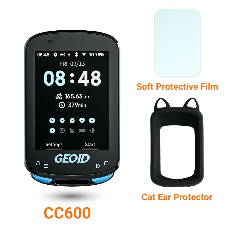 GEOID CC600 Smart Colorful Bike Computer Waterproof Wireless GPS Speedometer Support Automatically WIFI ANT+ Cycling Odometer