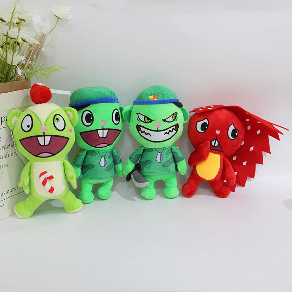 20-28cm Happy Tree Friends Plush Doll Cartoon Anime Plush Toys Flakey Flippy Soft Pillow Room Decor Doll Gift For Boys Girls