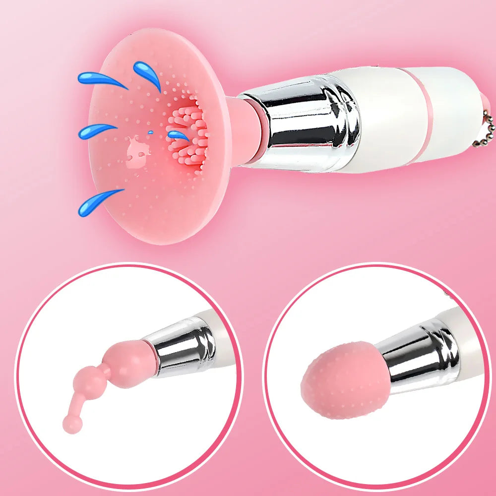 3 In 1 Mini Vagina Sucking Vibrators Clitoris Stimulator Dildos for woman G Spot Nipple Stimulation Massager Sex ToysFor Couples