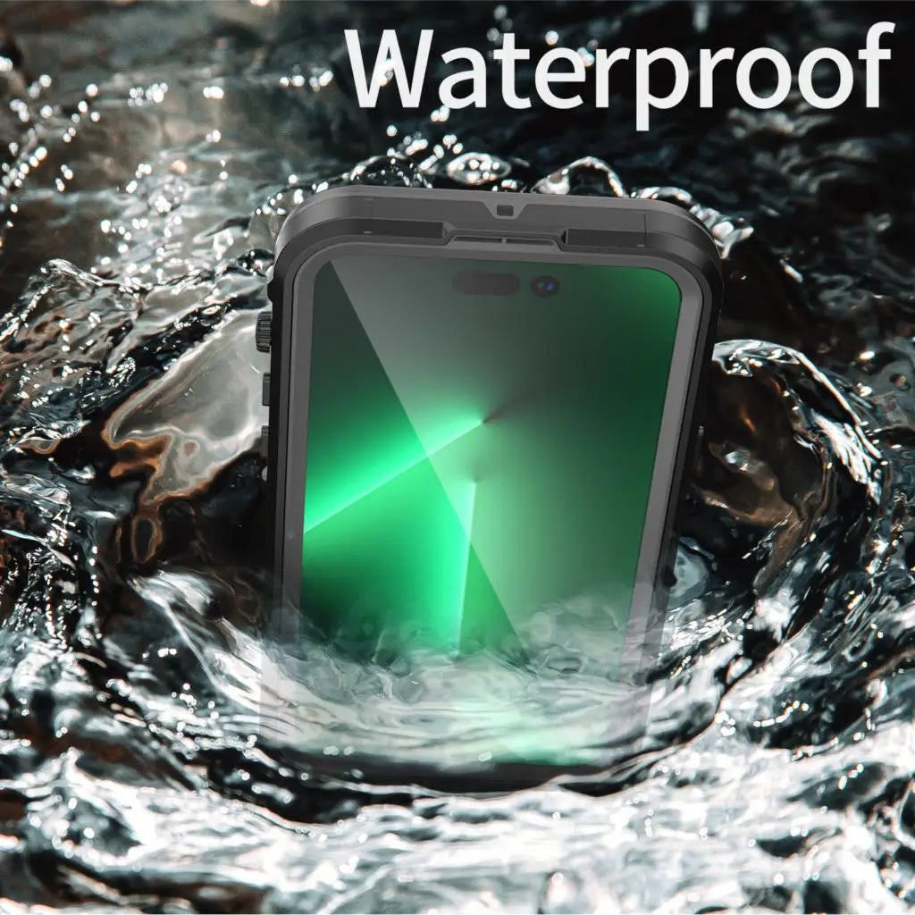 Magnetic Charging IP68 Waterproof Case For Apple iPhone 16 15 14 13 Pro Max Plus Drop proof Cover Diving Swim outdoor sport