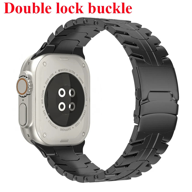 Stainless Steel Strap For Apple Watch Series 11 10 9 8 SE 3 46mm 45mm 42mm 44mm Metal Bracelet Band For iWatch Ultra 3/2/1 49mm