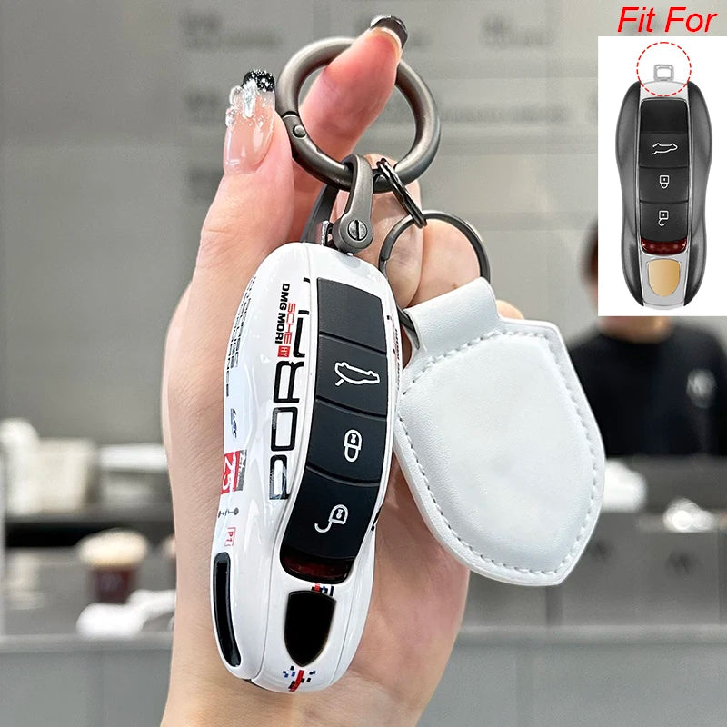 For Porsche Cayenne 718 MACAN Panamera 911 Macan Boxster Cayman Remote Multiple Painting Car Key Case Replace Cover Accessories