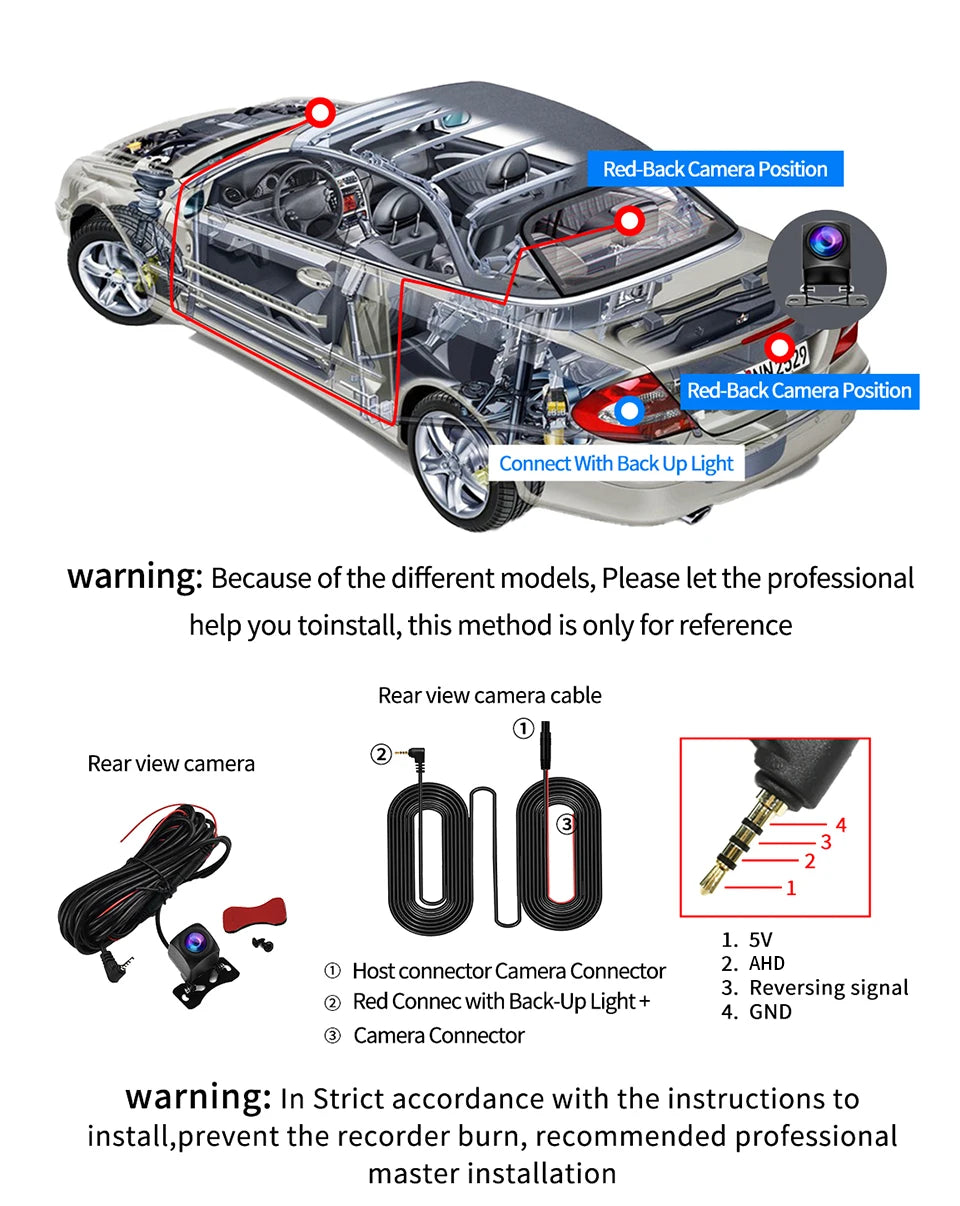 Imagebon 10.26 Inch Android 13 8 Core Rearview Mirror Camera CarPlay & Android Auto Dash Cam 5G WiFi Bluetooth GPS Navigation