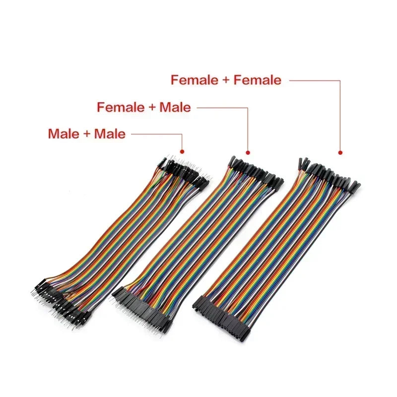 Dupont Line 10/15/20CM 40Pin Male To Male + Male To Female and Female To Female Jumper Wire Dupont Cable for Arduino DIY KIT