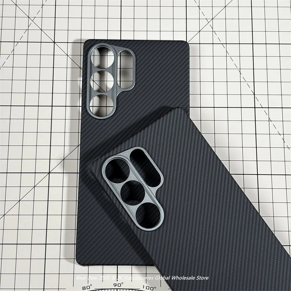 Magnetic Case for Samsung S25 Ultra Aramid Carbon Fiber Protective Cover for Samsung Galaxy S25 Ultra Carbon Cases