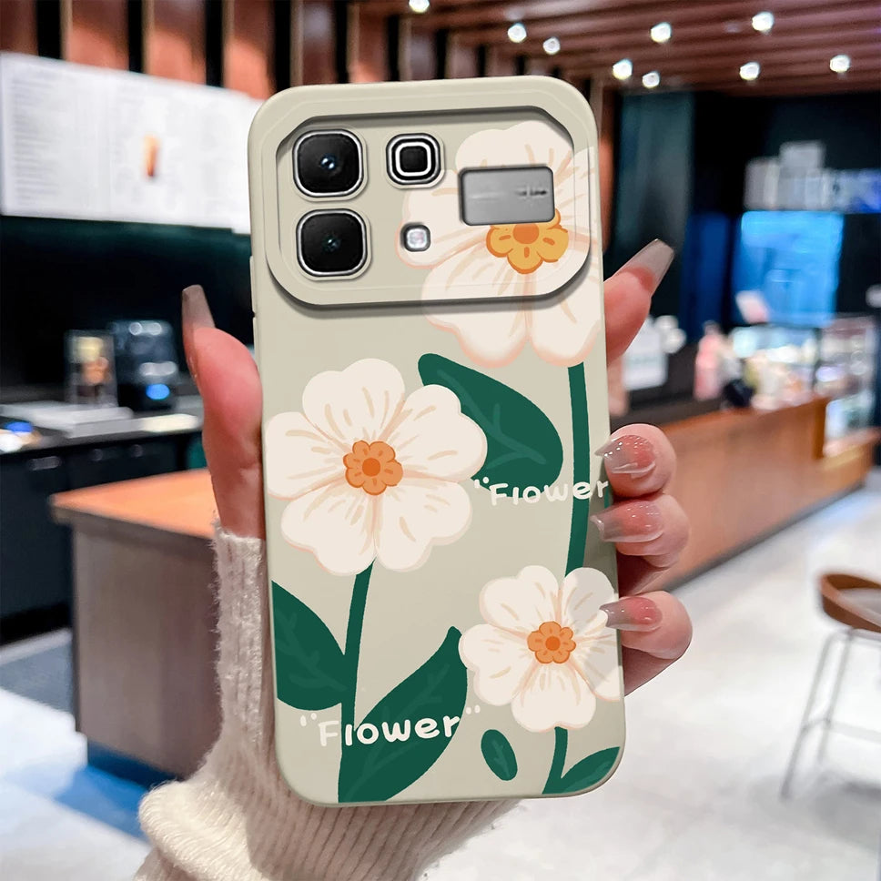 Phone Case For Infinix Note 60 Pro Edge 4G 5G Liquid Silicone High Quality Shockproof Cute Animals Cover
