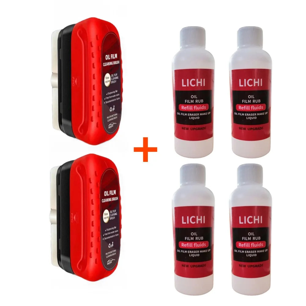 120ml Automotive Car Oil Film Cleaning Brush Car Glass Oil Film Cleaner Hydrophobic Windshield Oil Film Remover for Car Window