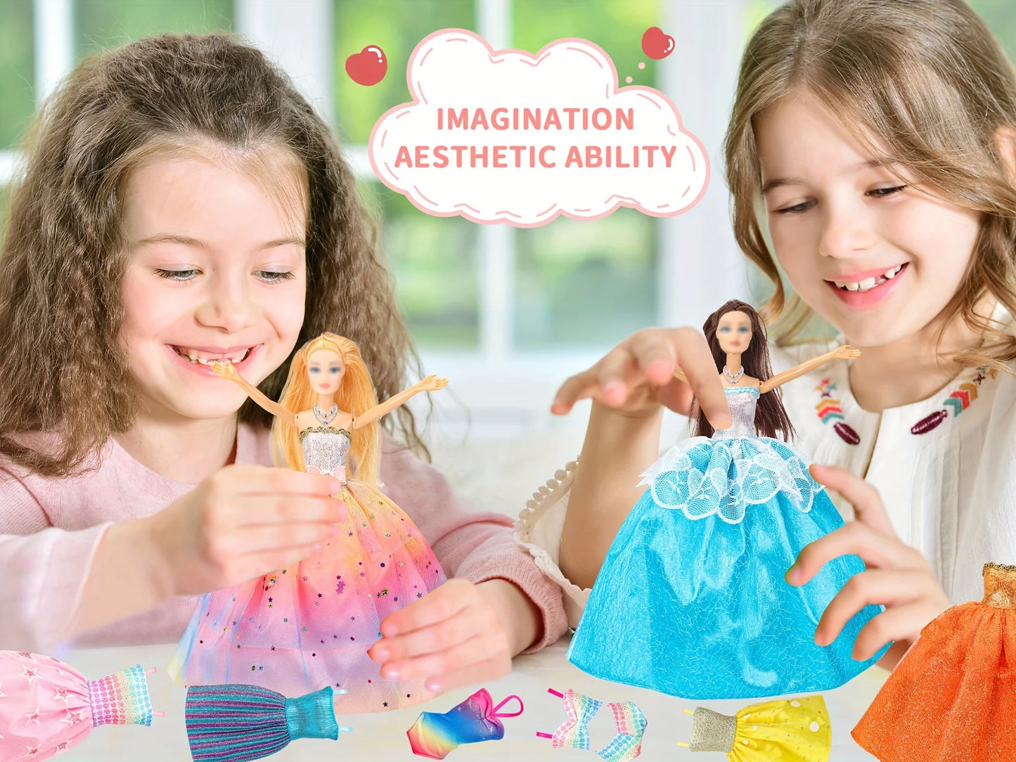 Random 70 PCS Gorgeous Doll Clothes and Accessories for 11.5 Inch fashion Doll -doll House Accessories- A Perfect Gift for Girls