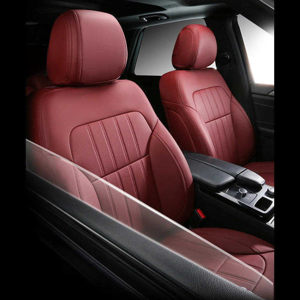 For Land Rover Range Rover Velar 2017 2018 2019 2020 Faux Leather Custom Car Seat Covers Full Set Interior Protector Accessories